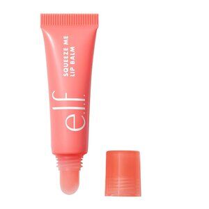 e.l.f. Squeeze Me Lip Balm, Moisturizing Lip Balm For A Sheer Tint Strawberry